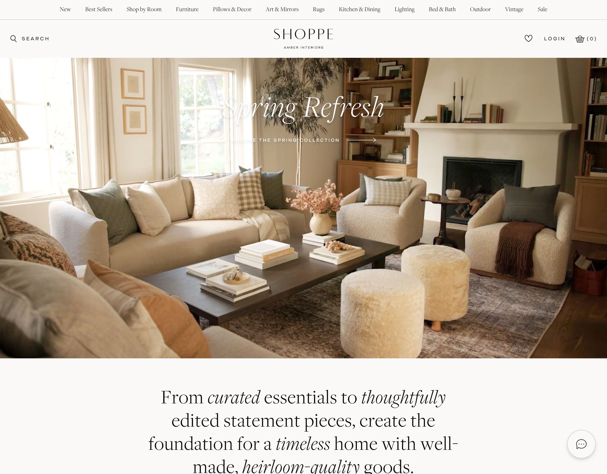 Shoppe Amber Interiors website