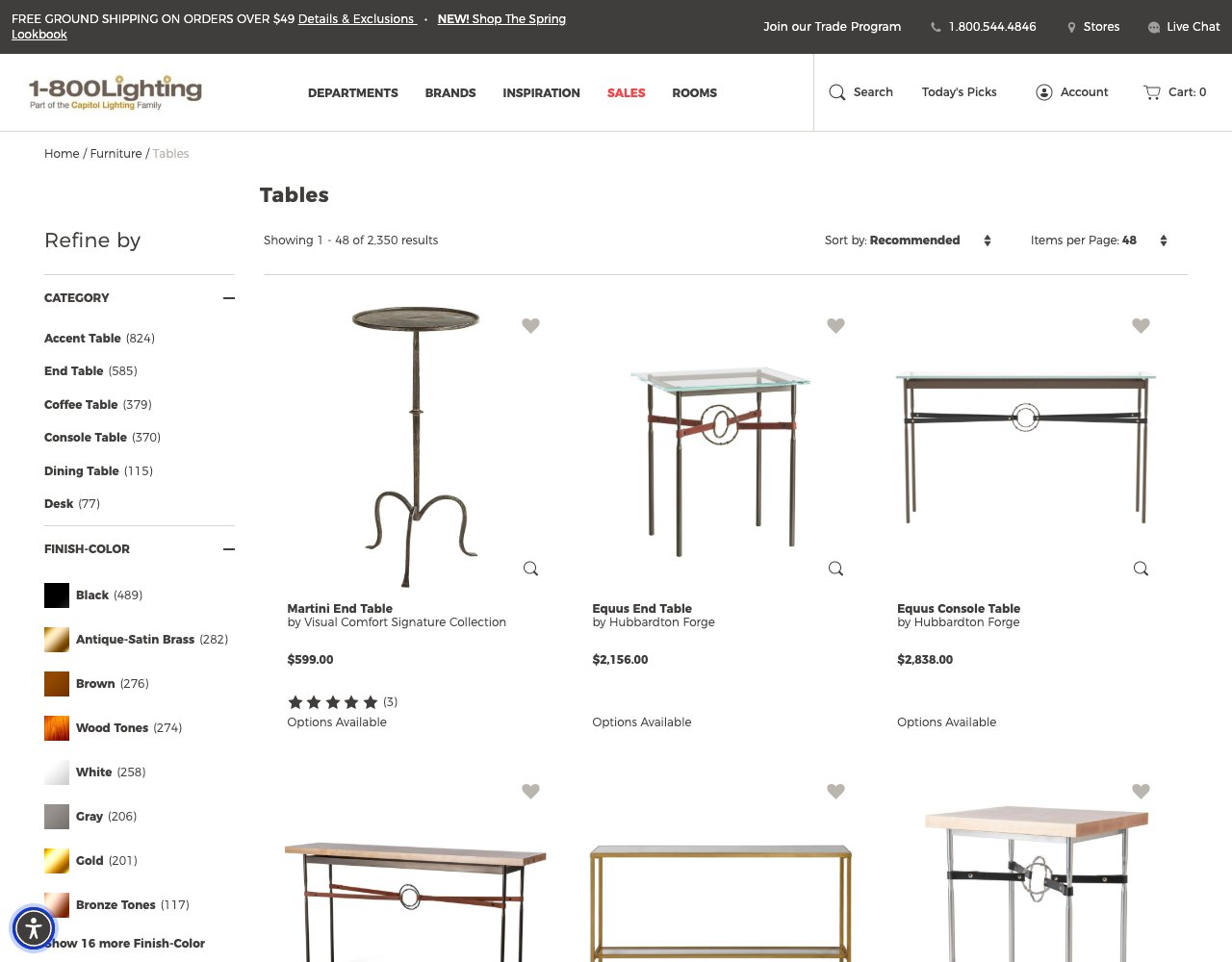 1800Lighting website
