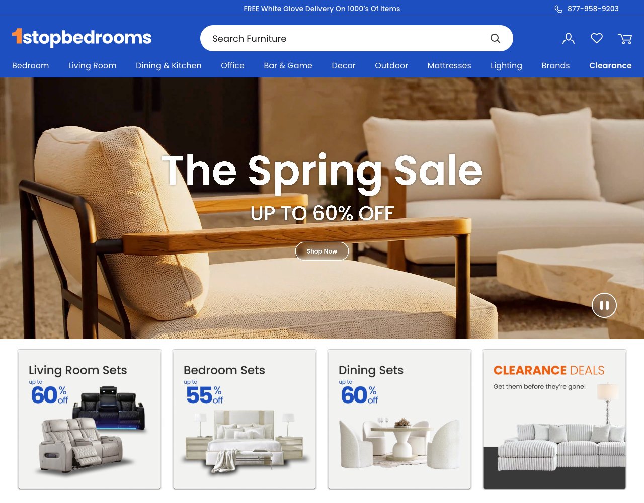1StopBedrooms website
