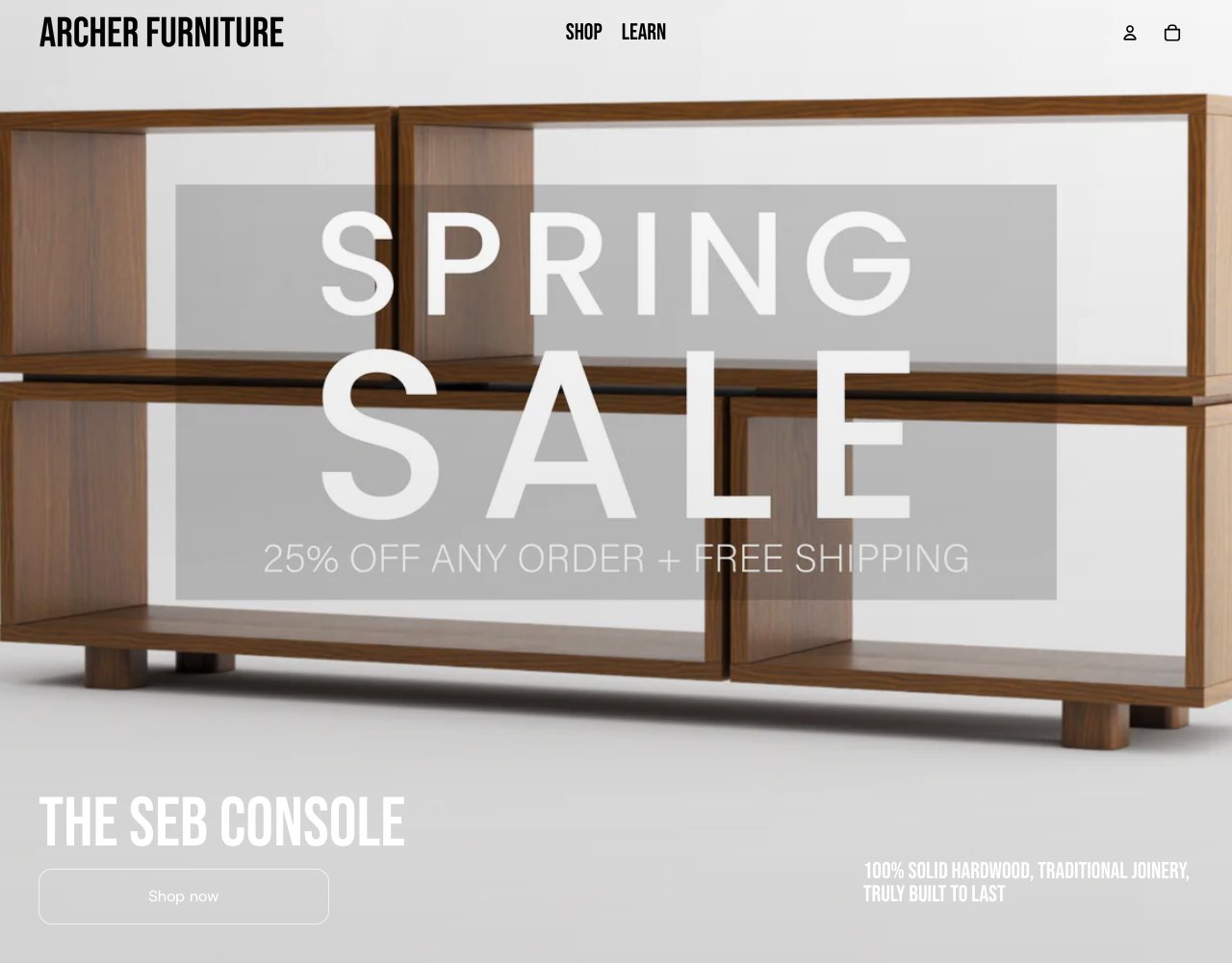 Archer Furniture website
