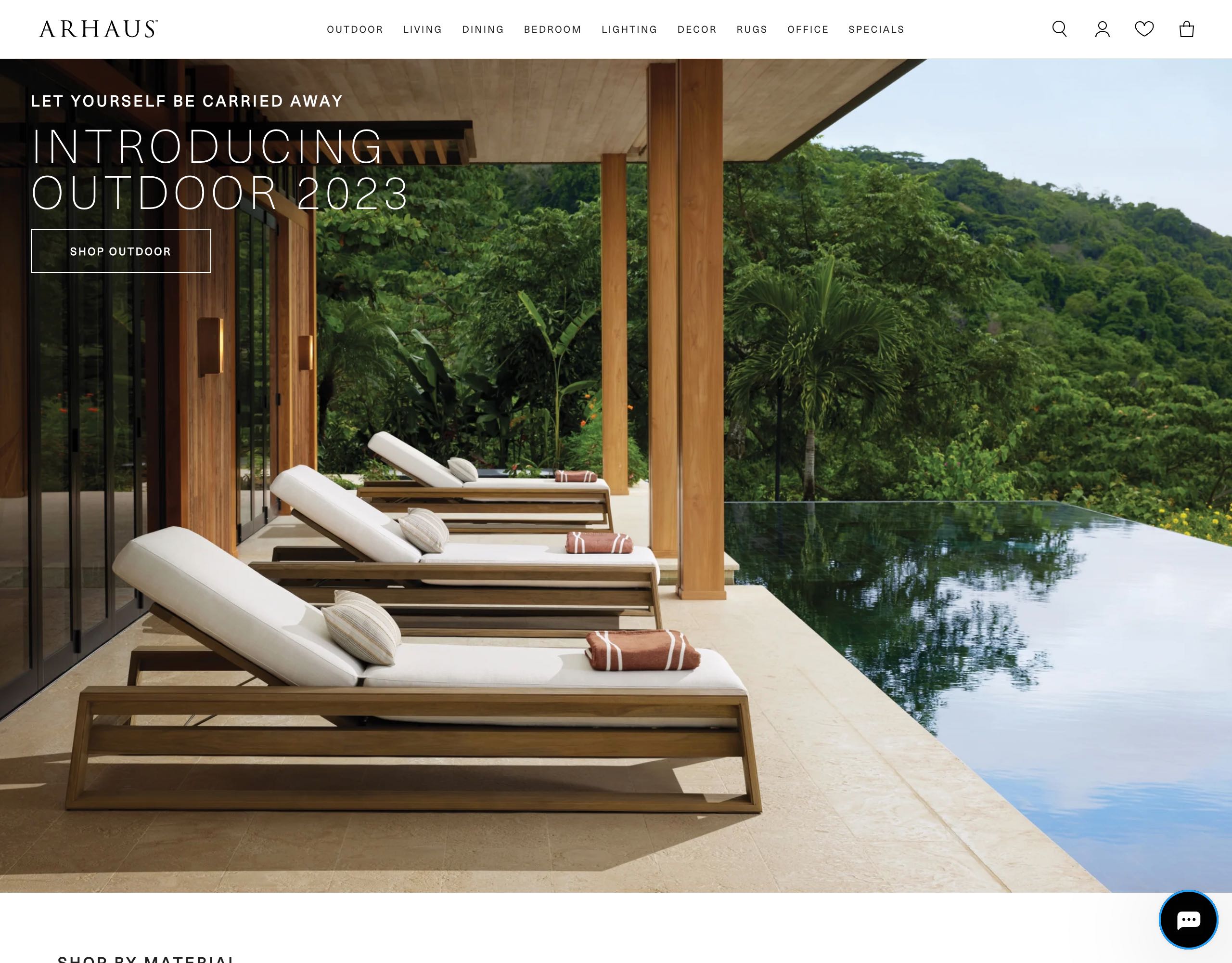 Arhaus website