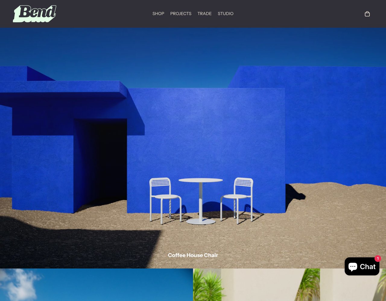 Bend Goods website
