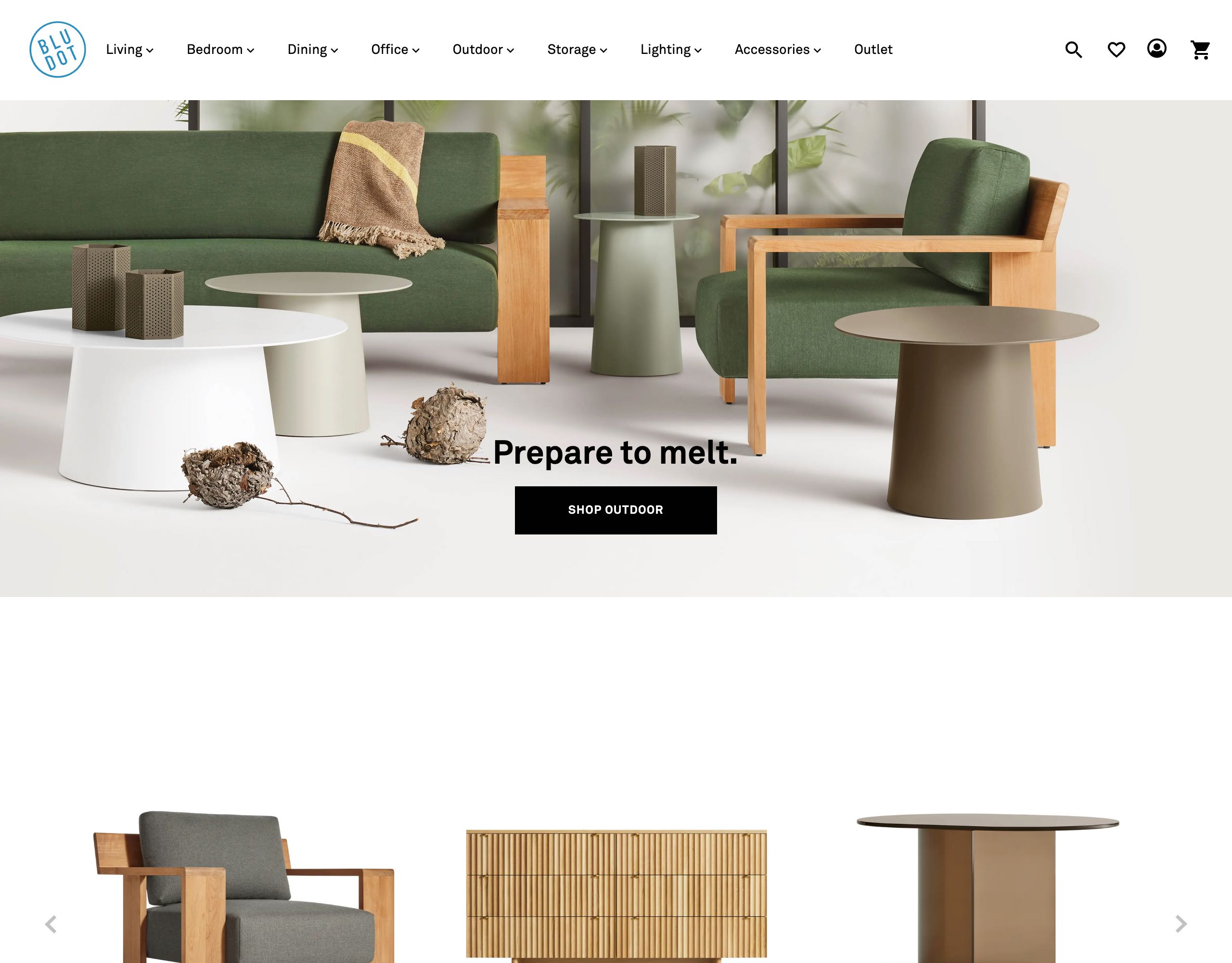Blu dot website