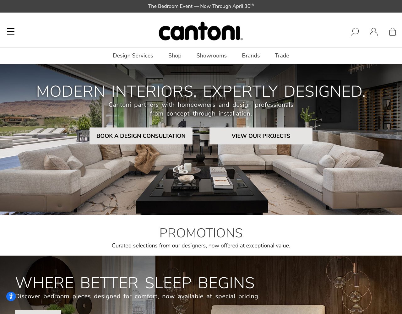 Cantoni website