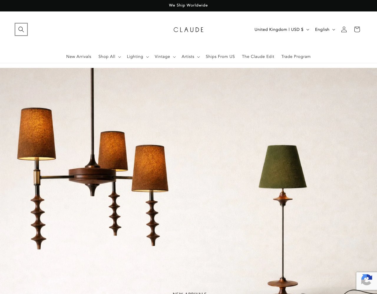 Claude Home website