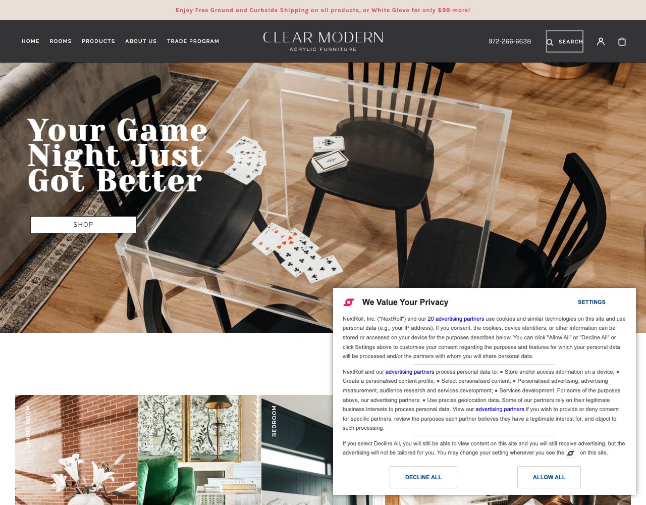 Clear Modern website