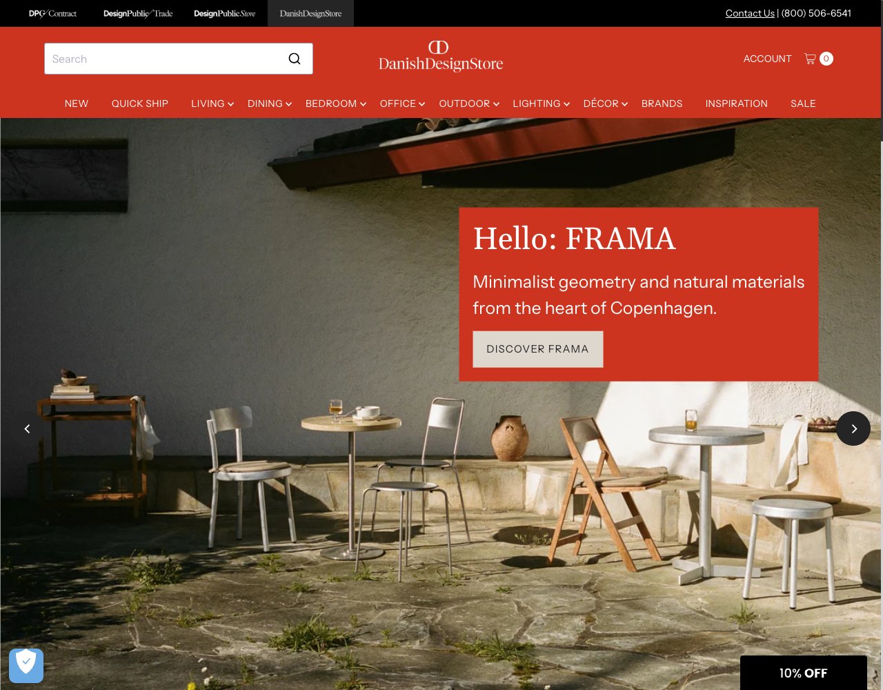 Danish Design Store website