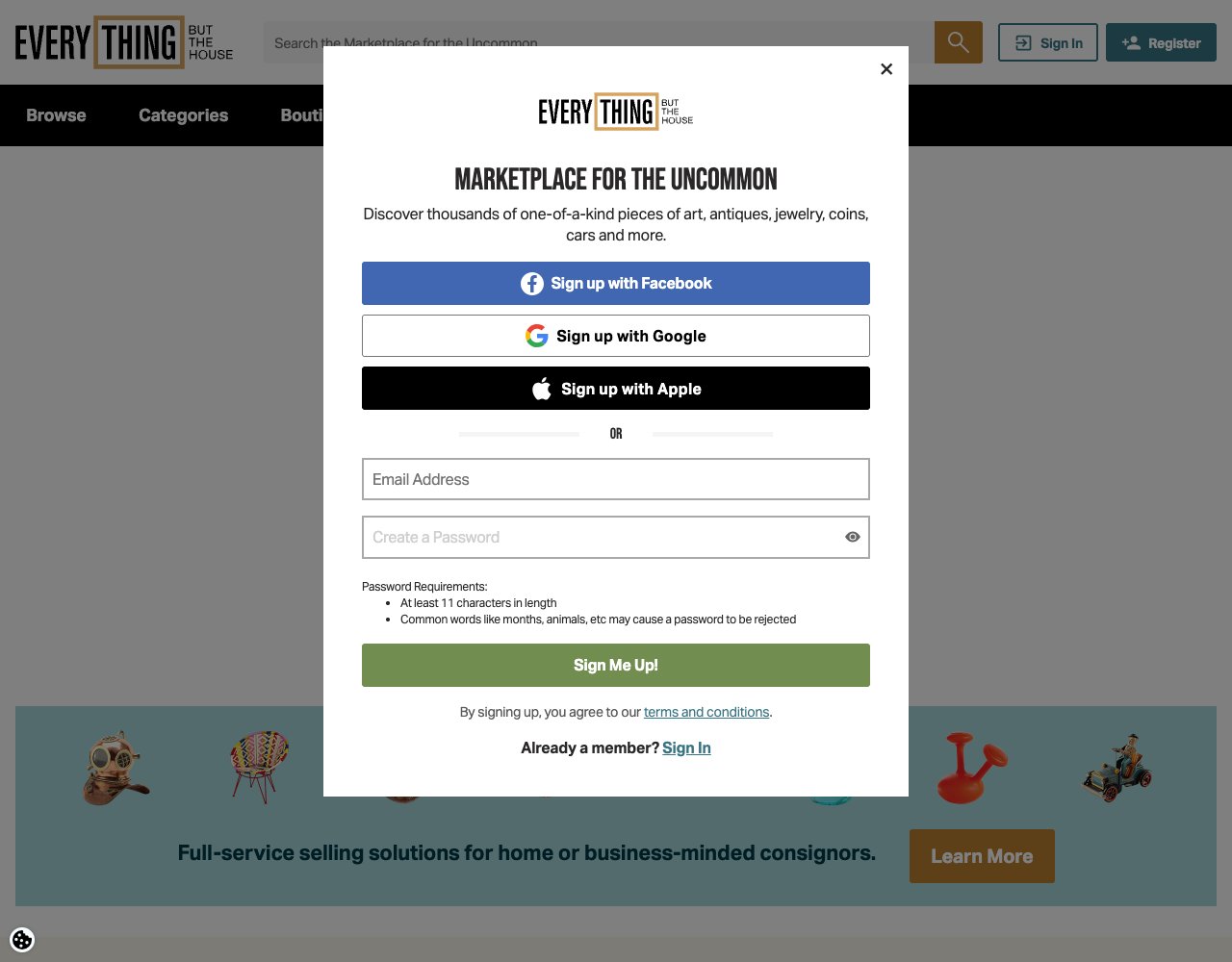 Everything But The House website