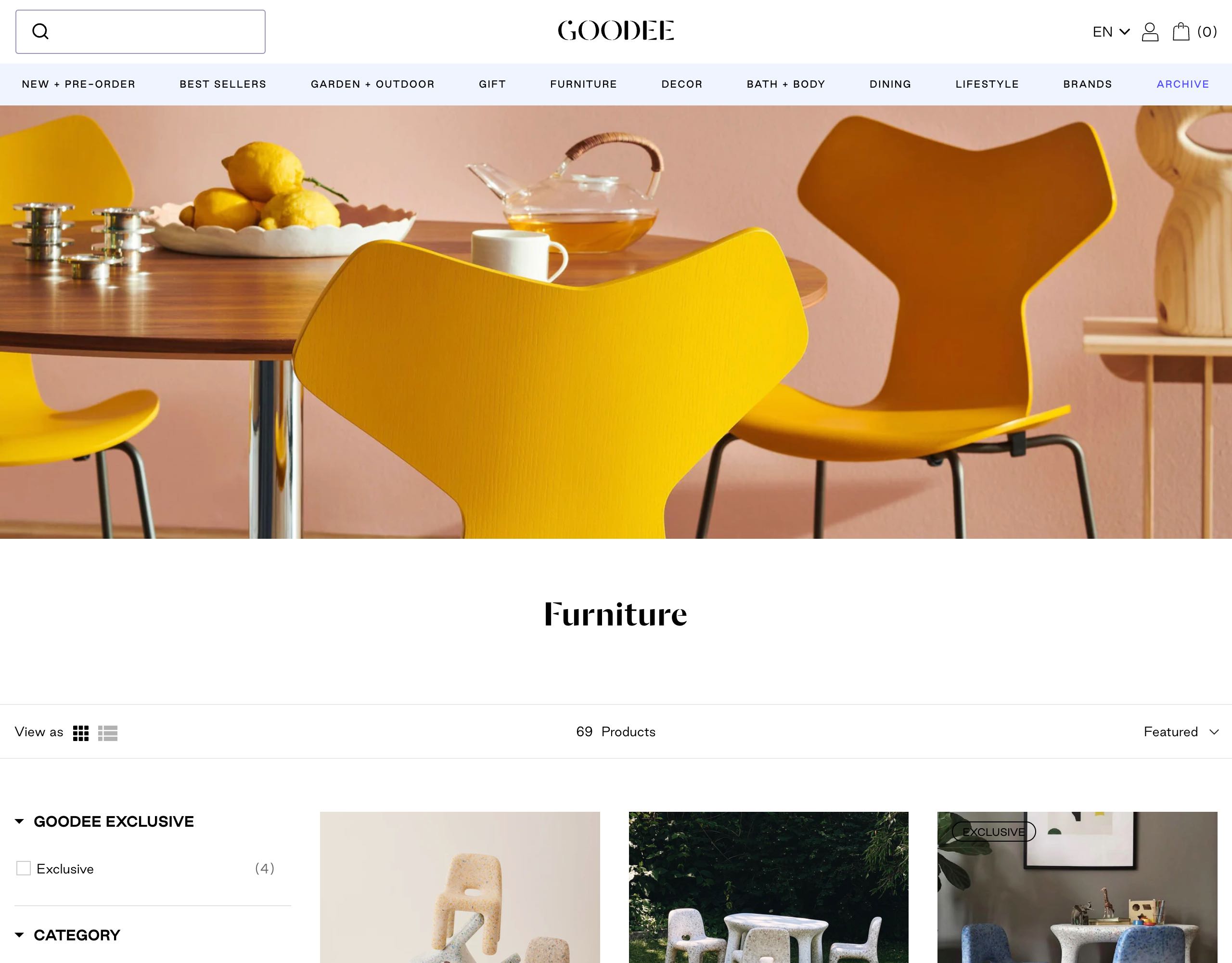 Goodee website