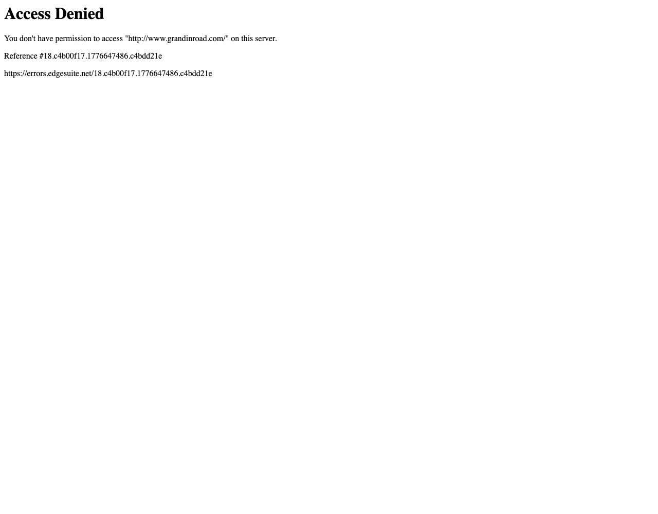 Grandin Road website