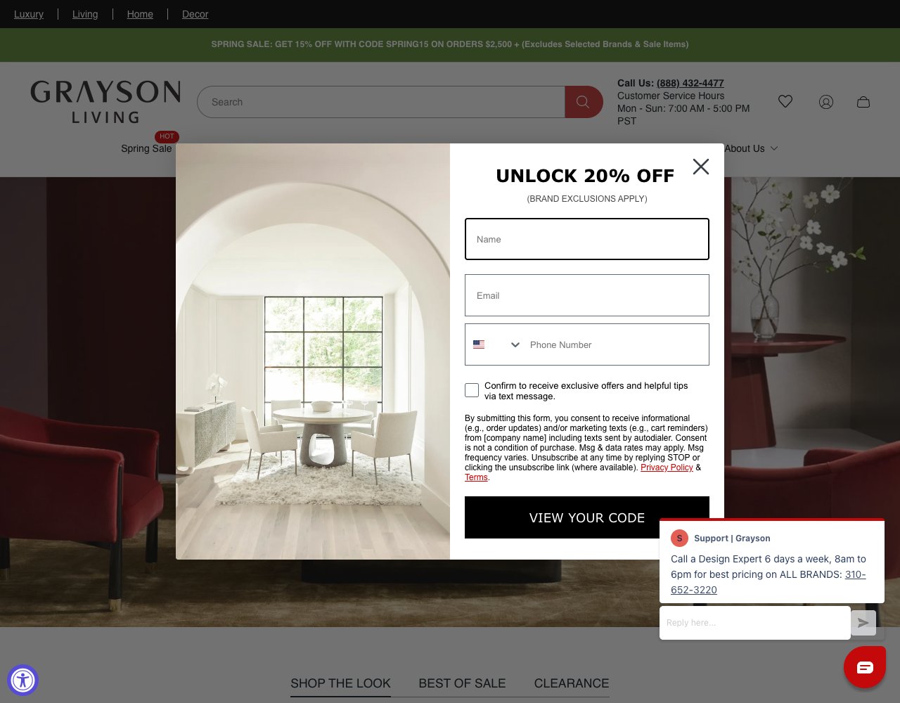 Grayson Living website