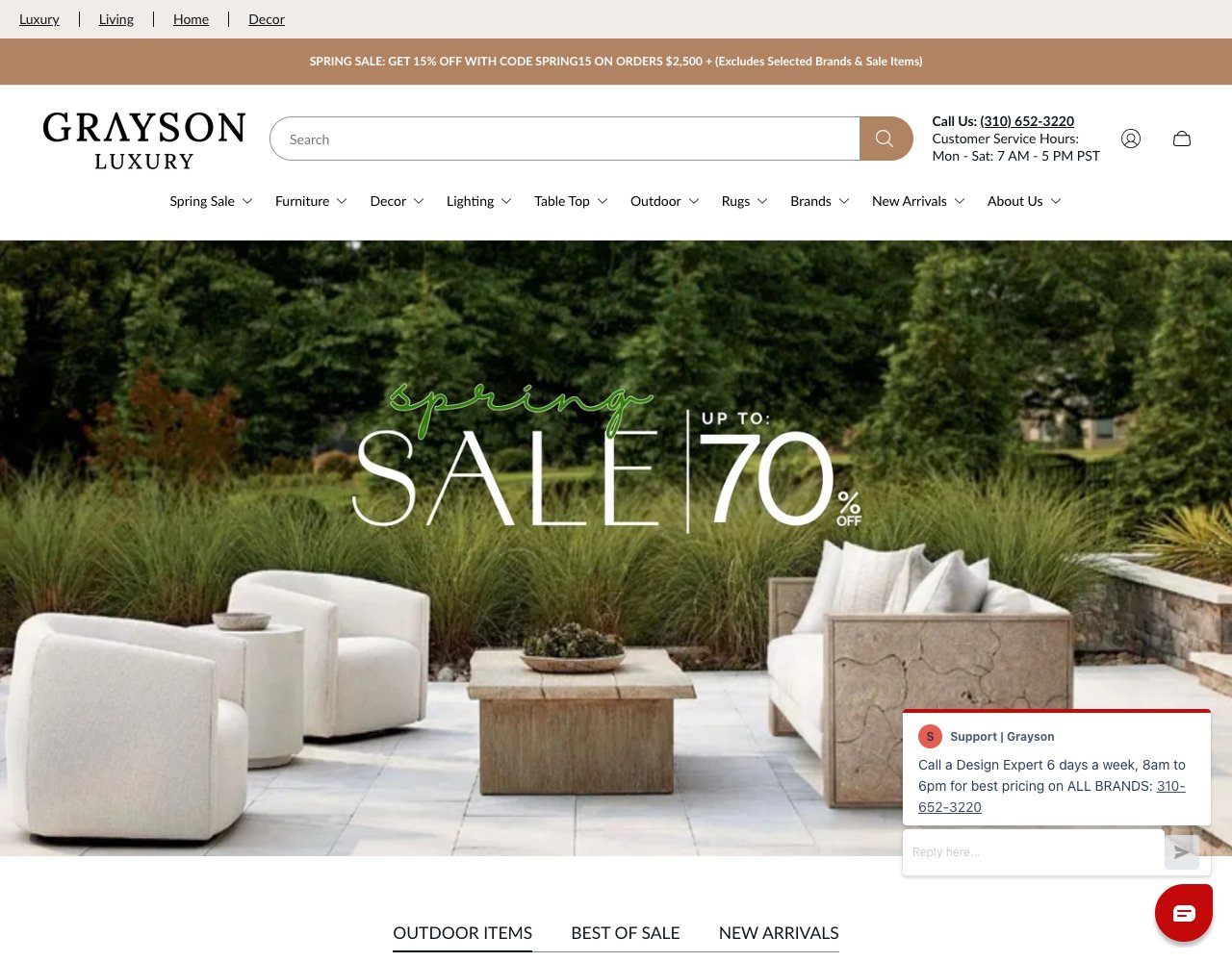 Grayson Luxury website