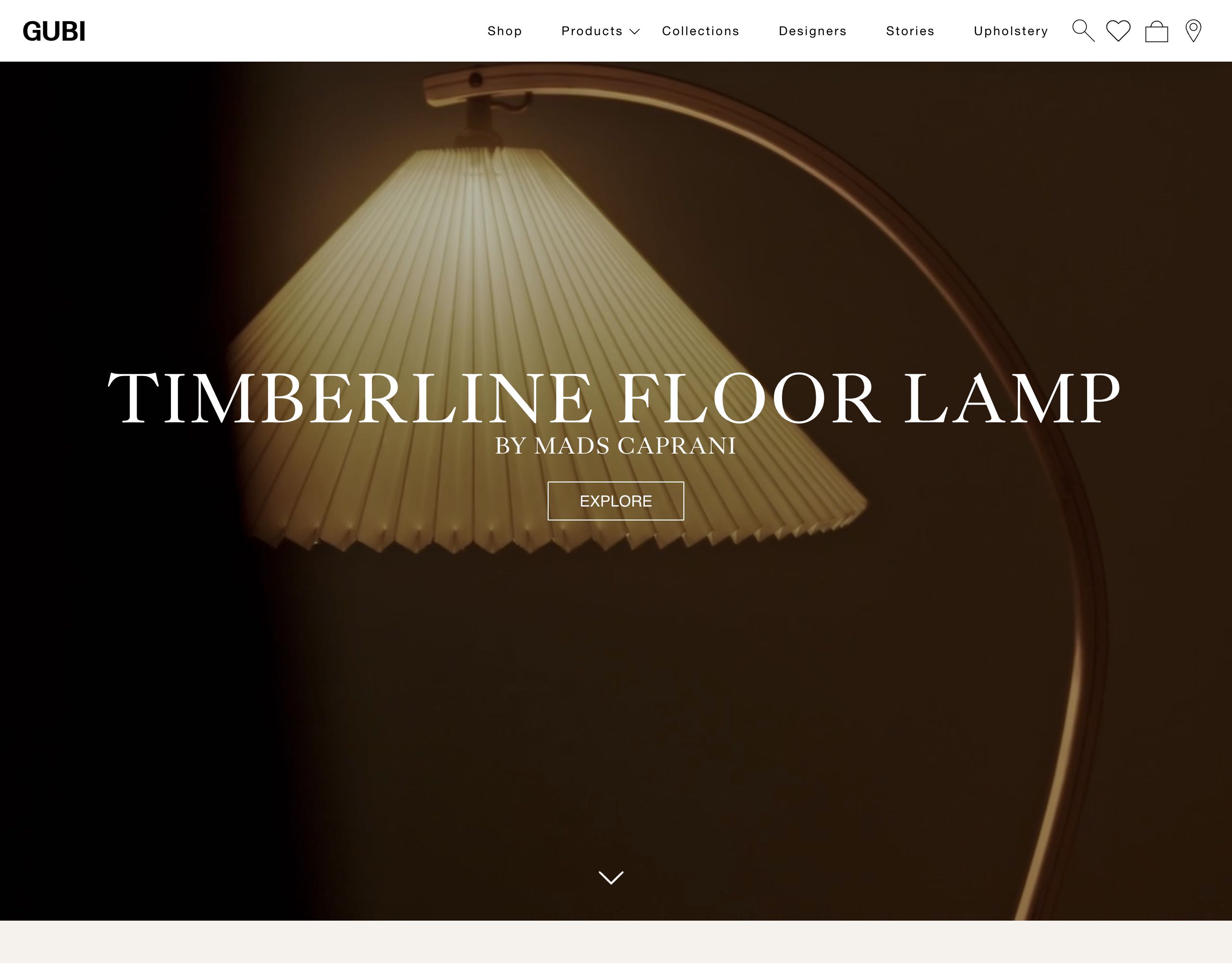Gubi website