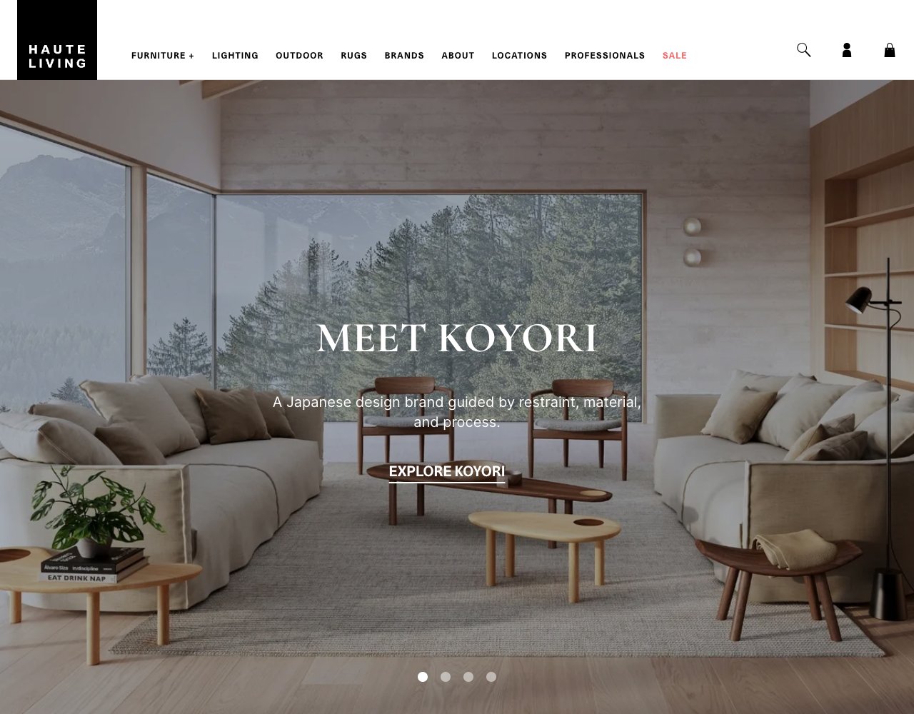Haute Living website