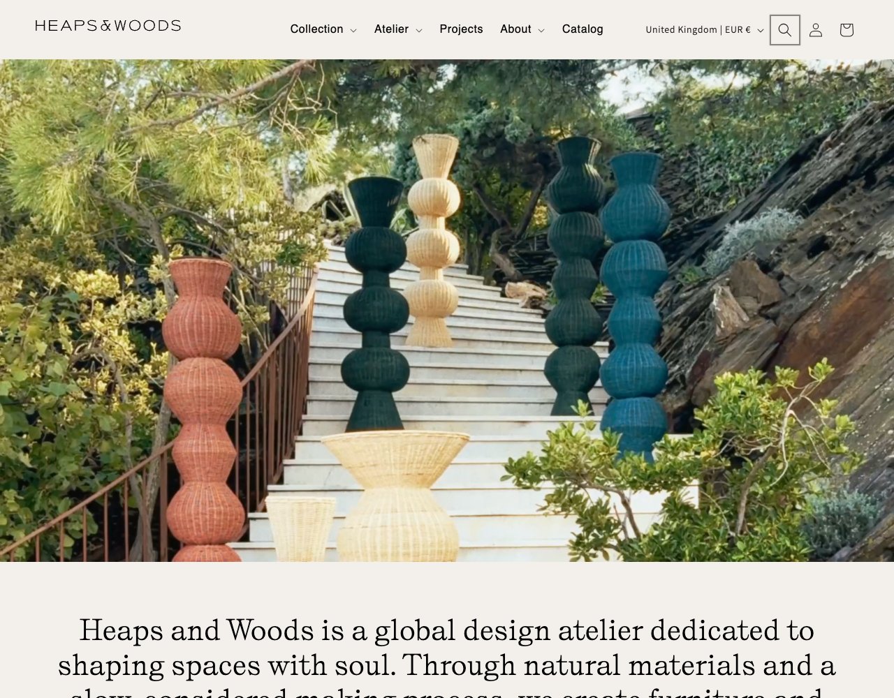 Heaps & Woods website