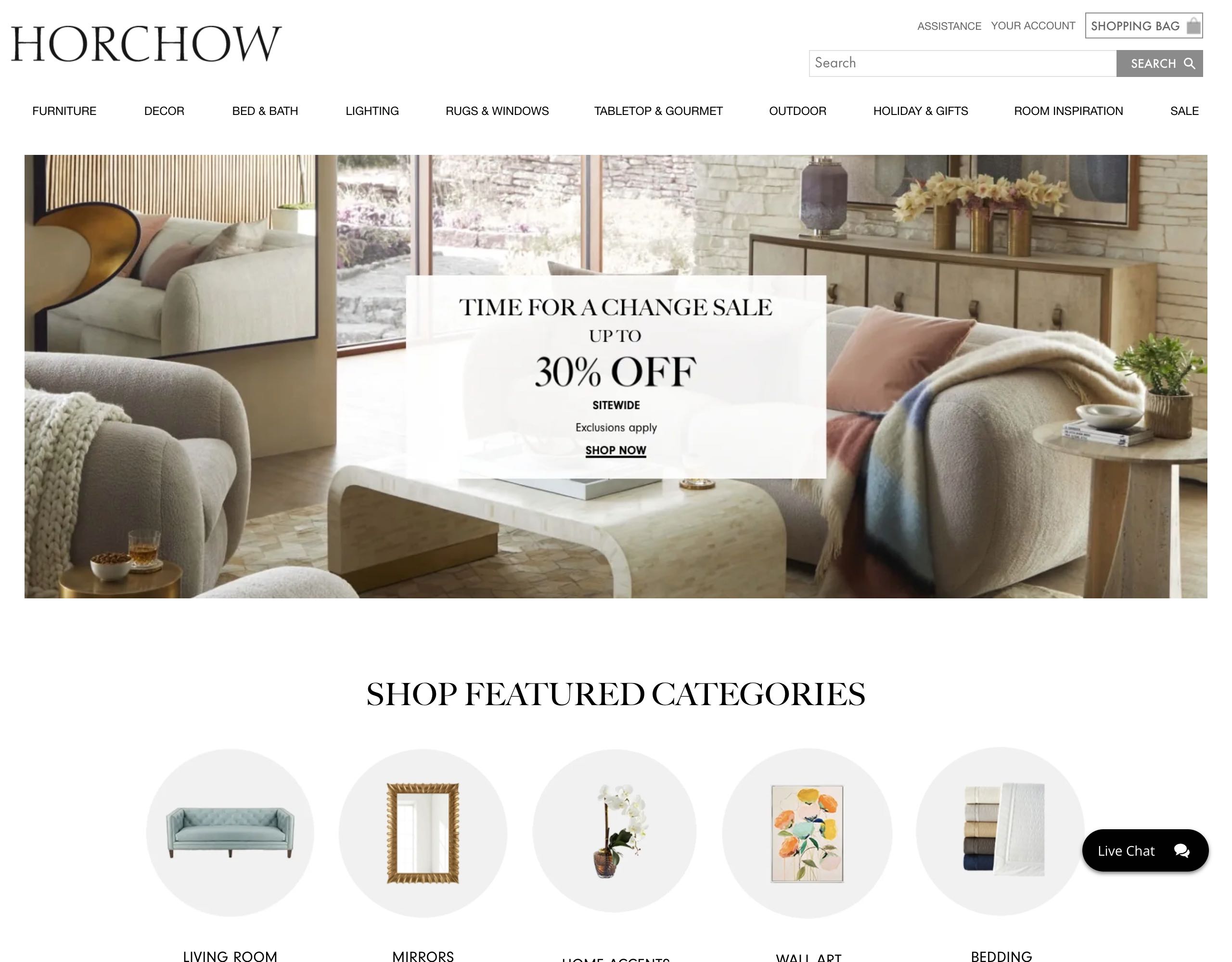 Horchow website