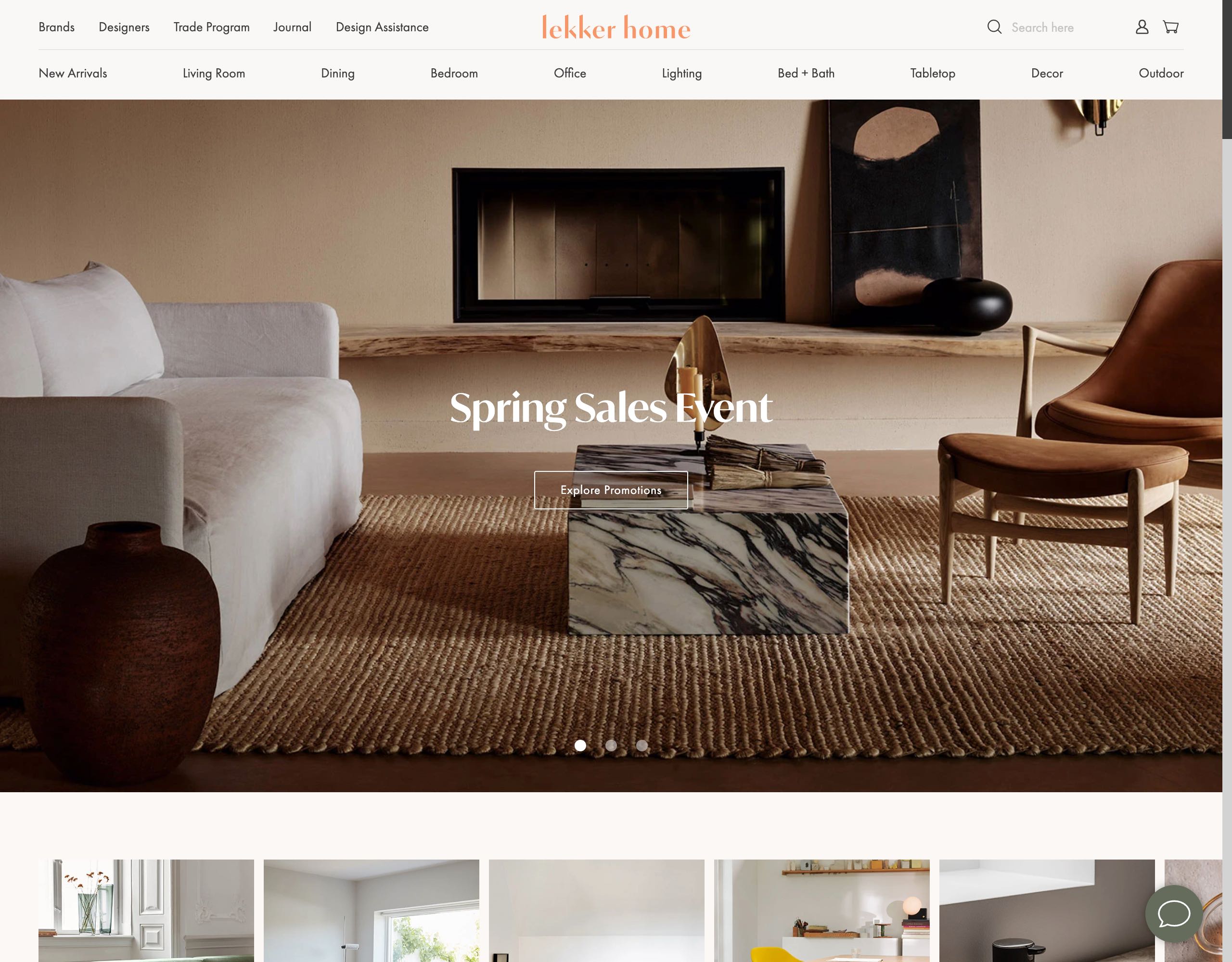 Lekker Home website