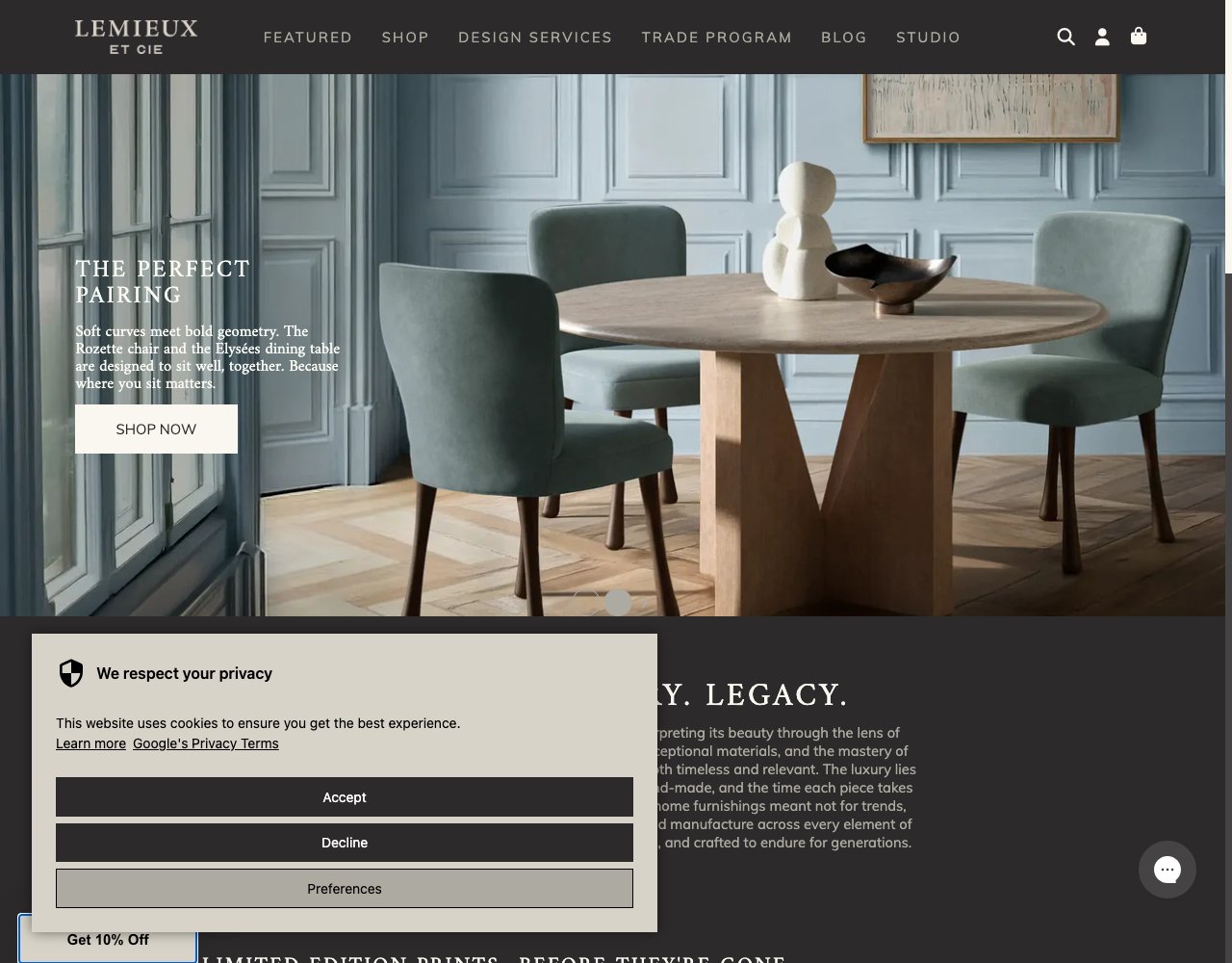 Lemieux et Cie website