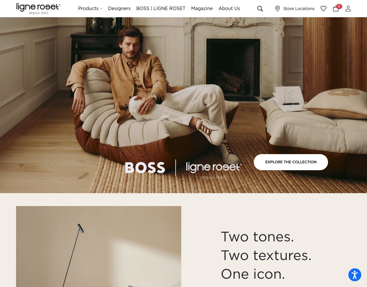 Ligne Roset website
