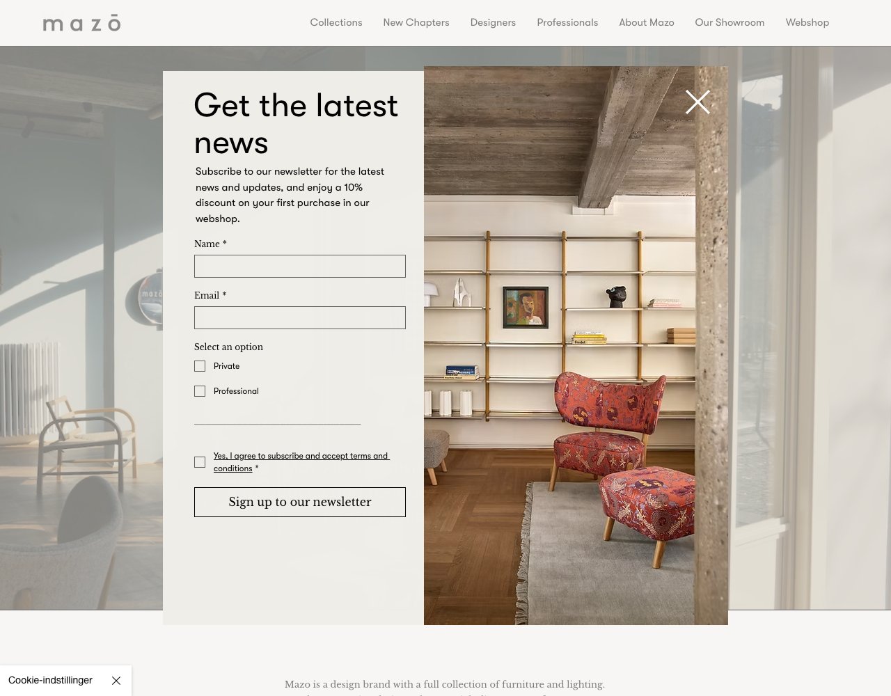 Mazo website