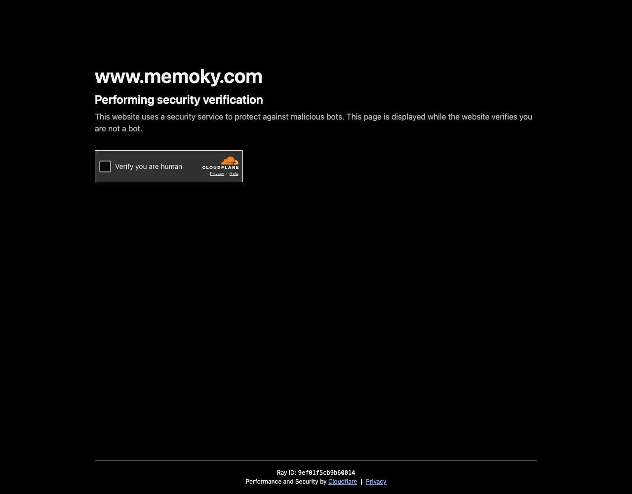 Memoky website