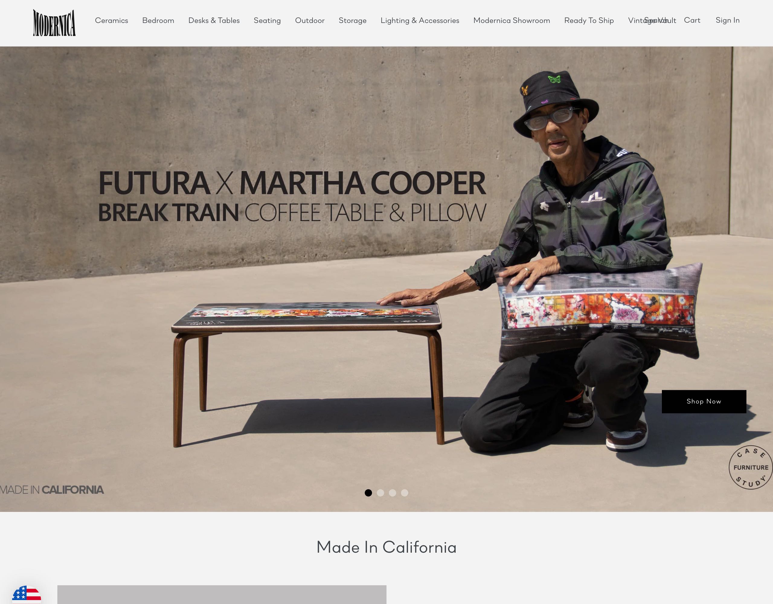 Modernica website