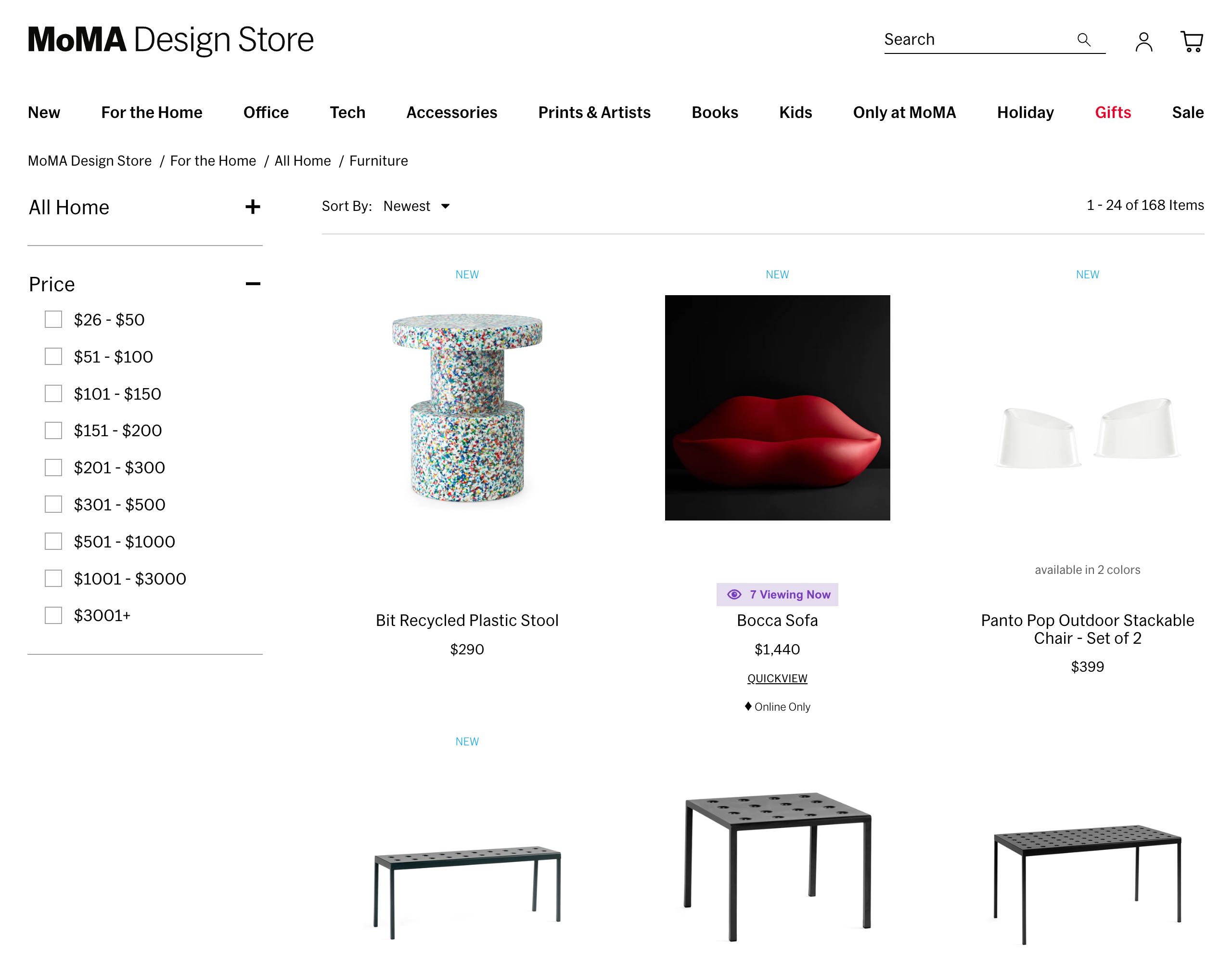 Moma website