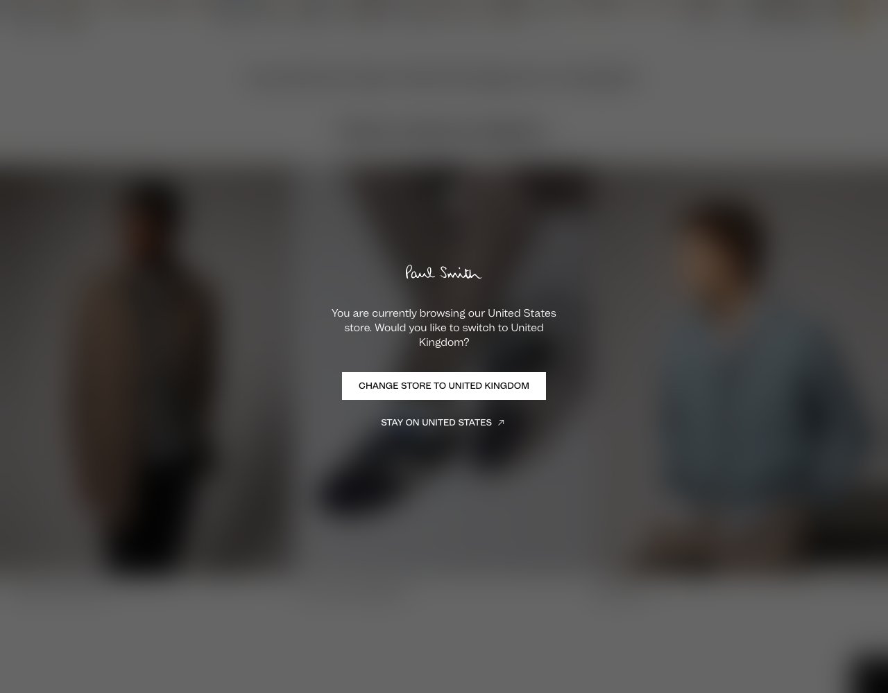 Paul Smith website