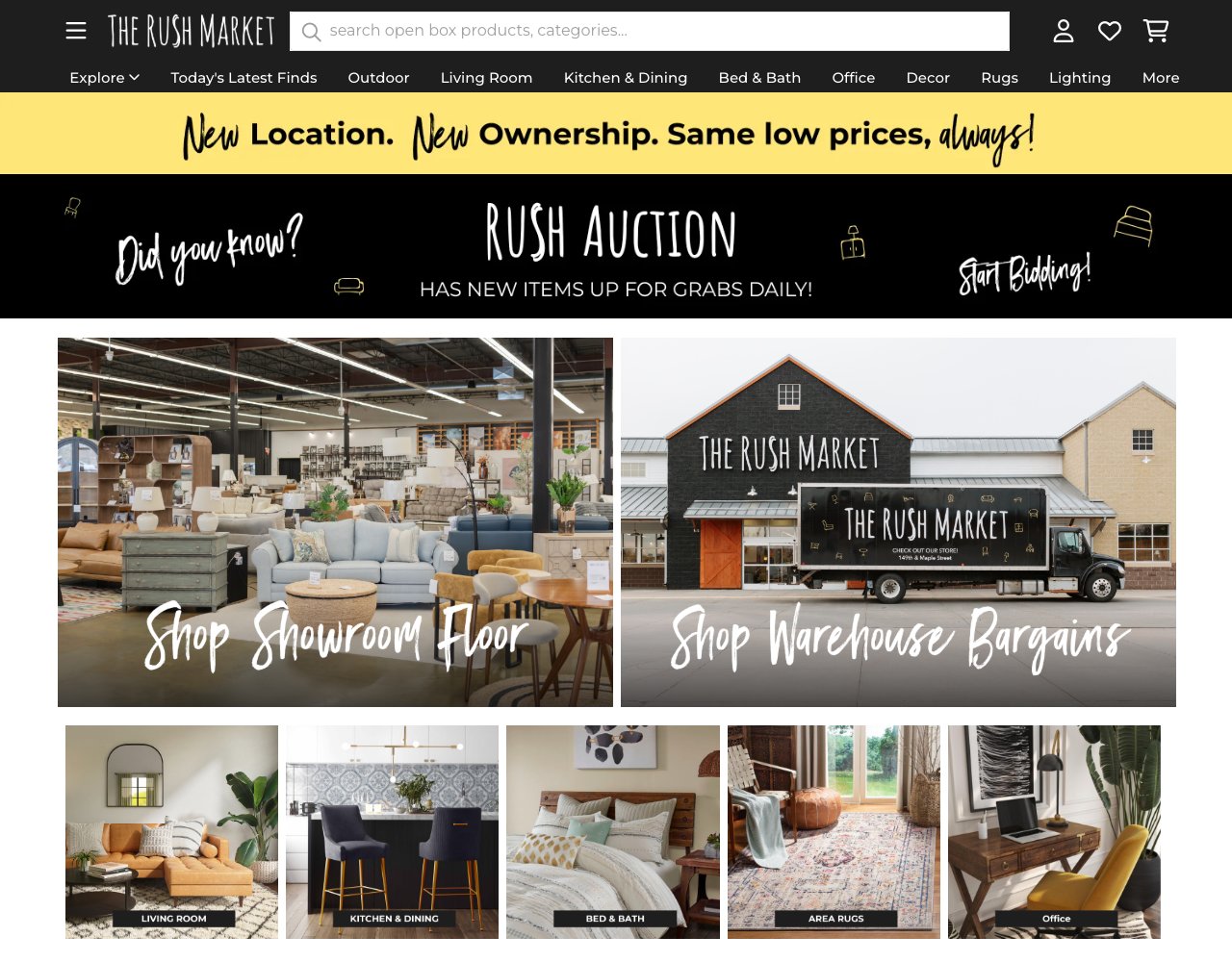 Rush Market website