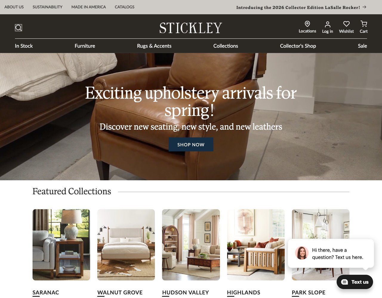 Stickley website