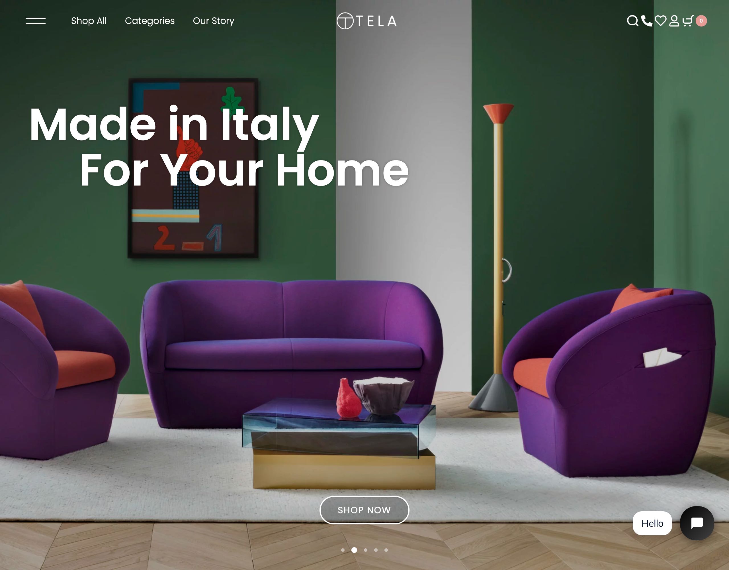 Tela website