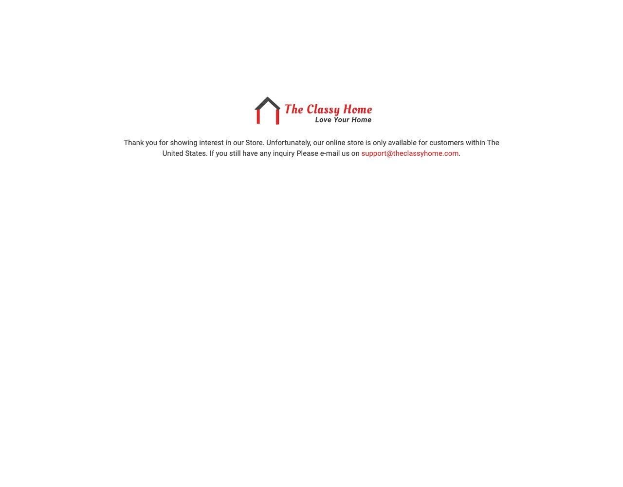 The Classy Home website