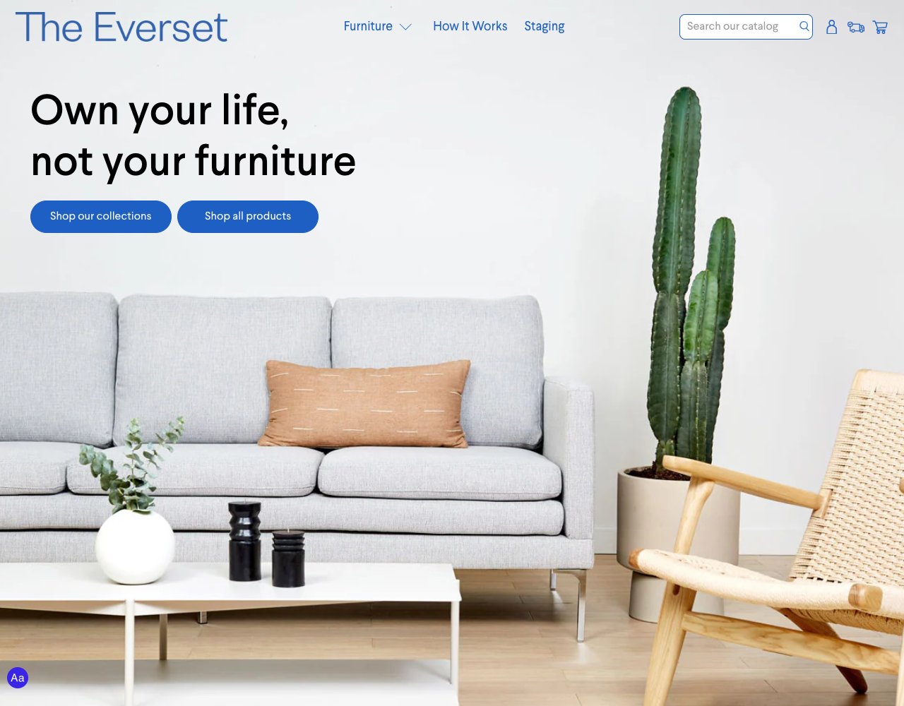 The Everset website