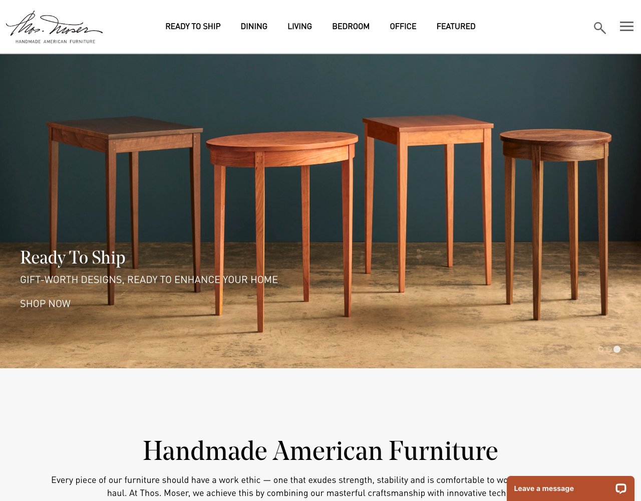 Thos. Moser website