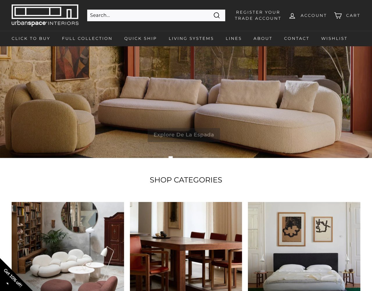 Urbanspace Interiors website