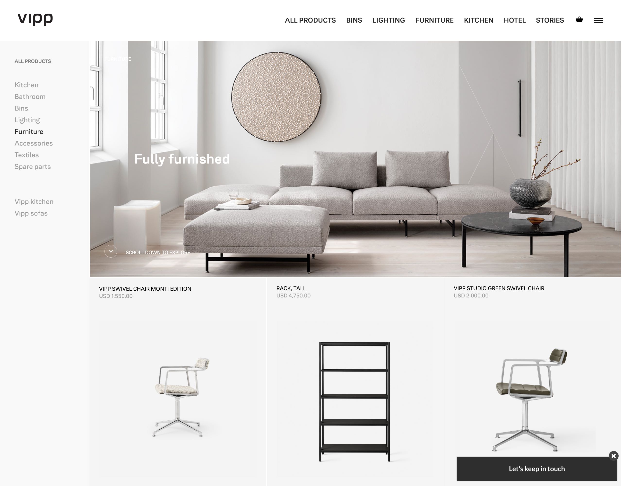 Vipp website