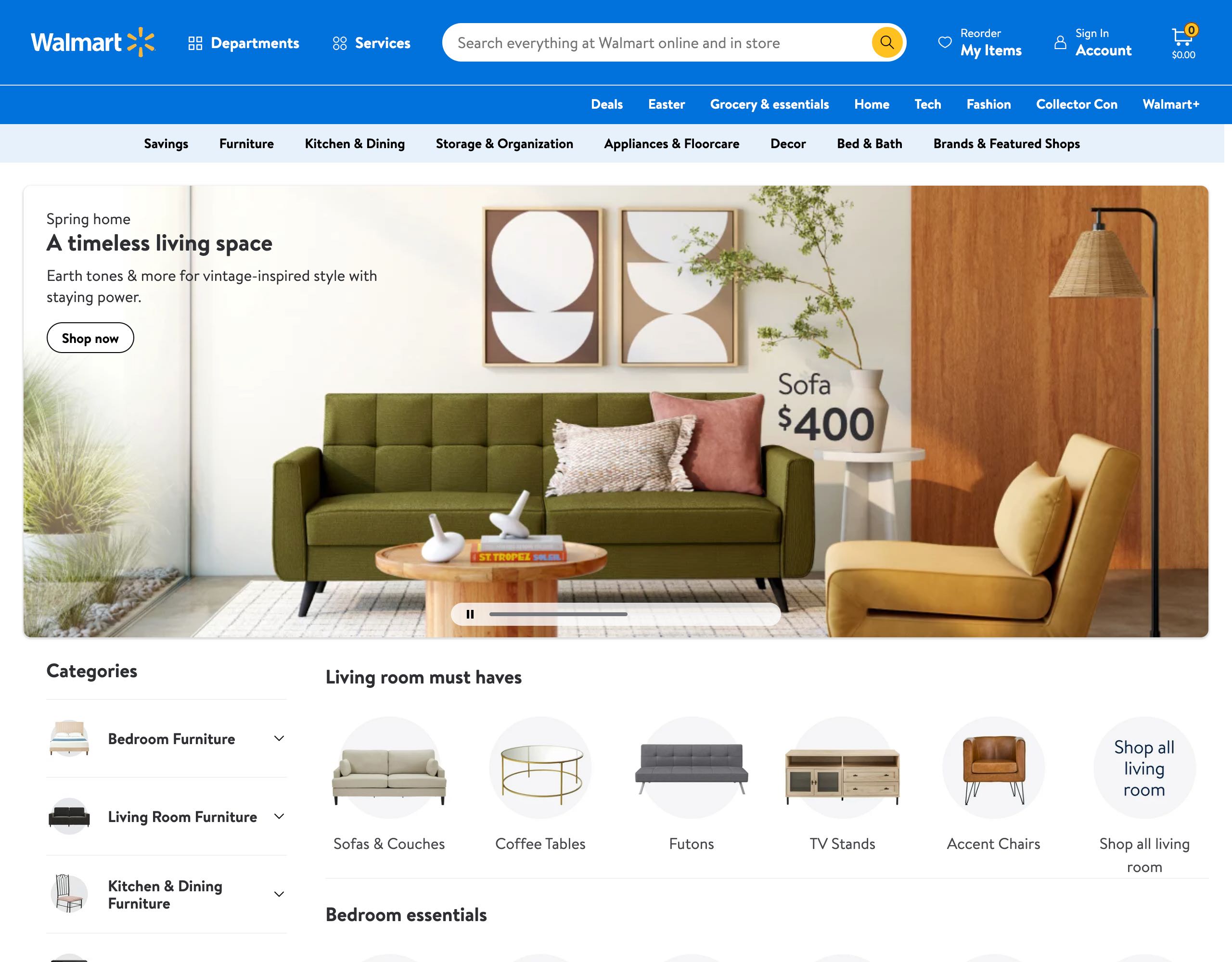 Walmart website